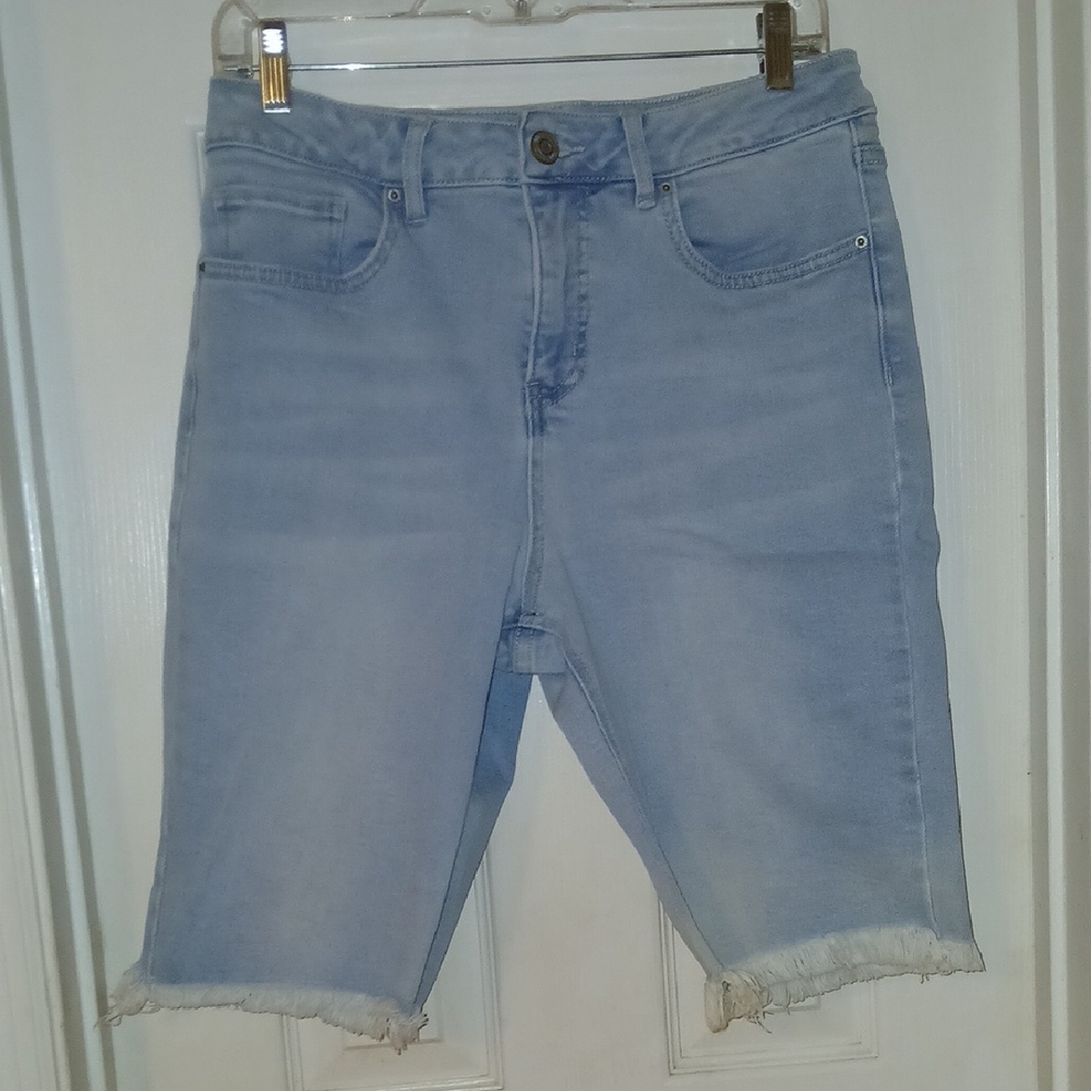 Light Blue Denim Cutoff Shorts